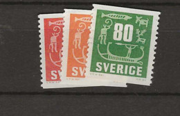 1957 MNH Sweden, Mi 431-33 Postfris** - Nuovi