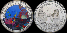 1 Dollar 1994 Palau Dollar 1992- Marine-life Protection Proof In Plastic Capsule - Palau