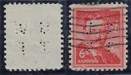 USA United States 1917/1965 Stamp With Perfin SW/IF By State Workmen's Insurance Fund From Harrisburg Lochung Perfore - Zähnungen (Perfins)