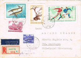 49942. Carta Aerea Certificada MABEOSZ (Hungria) 1971 To Hechingen - Brieven En Documenten