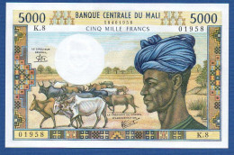 MALI - P.14e – 5000 Francs ND (1972 - 1984) UNC, S/n K.8 01958 - Malí