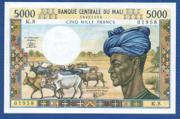 MALI - P.14e – 5000 Francs ND (1972 - 1984) UNC, S/n K.8 01958 - Mali