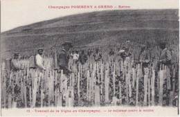 Ancienne Carte Postale "Champagne Pommery" Sulfatage De La Vigne - Placas En Aluminio (desde 1961)