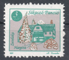 Romania Transylvania Hotel Post 1992 HARGITA Harghita Sikaszó Pansion LABEL Vignette Cinderella - MNH - Hotels, Restaurants & Cafés