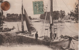 33 - Carte Postale Ancienne De  LIBOURNE ???? Le Confluent De L'Isle  ????? - Libourne