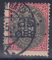 Dänemark 1912 - FM Mit Aufdruck, Nr. 61, Gestempelt / Used Und Perfin - Used Stamps