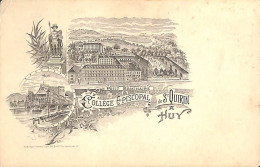 Huy - Collège Episcopal De St Quirin (Litho A. Breger Multi-vues Beau Panorama) - Huy