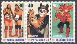 Natural Disasters Papa Shango Legion DOOM Skull WWF World Wrestling Federation BRAVO Germany LABEL CINDERELLA VIGNETTE - Wrestling