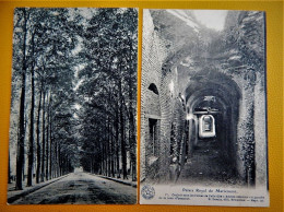 MARIEMONT  -  Lot De 4 Cartes : Palais Royal , Couloir - La Drève - Ruines Du Château - Château De Mariemont (moderne) - Morlanwelz