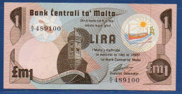 MALTA - P.34a – 5 Lira / Pound L. 1967 (1979) UNC, S/n A/2 489100 - Malte