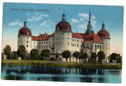 Allemagne --MORITZBURG --1917 - Koenigl. Jagdsscloss ... ...colorisée....timbre....cachet - Moritzburg