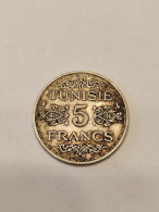 5 FRANCS 1935 TUNISIE PROTECTORAT FRANCAIS - Tunisie