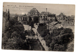 Allemagne -- HALLE A.S --1915 - Blick Auf Das Stadttheater....timbre....cachet - Halle (Saale)