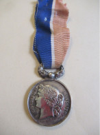 Médaille Pompiers/ République Française/Union Départemental Des Sapeurs-Pompiers/ Eure & Loir/ Vers 1900-1920   MED425 - Frankreich