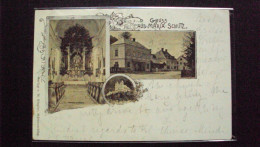 AUSTRIA Österreich POST CARD GRUSS AUS FROM MARIA SCHUTZ SANTA MARIA AUSILIATRICE Neunkirchen SEMMERING 1899 - Neunkirchen