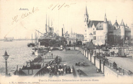 BELGIQUE - Anvers - Vue Du Promenoir, Débarcadère Et Musée Du Steen - Carte Postale Ancienne - Antwerpen