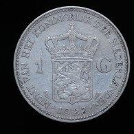 Pays Bas / Netherlands, Wilhelmina, 1 Gulden, 1922, Argent (Silver), TTB (EF), KM#161.1 - 1 Florín Holandés (Gulden)