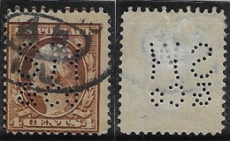USA United States 1902/1933 Stamp With Perfin SW/&Co By Sprague Warner & Company From Chicago Lochung Perfore - Zähnungen (Perfins)