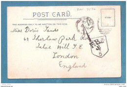 NSW POSTAGE DUE + ENGLISH ? REDFERN SYDNEY POSTMARK AUSTRALIA HAWKESBURY RIVER UNDIVIDED BACK - Sydney