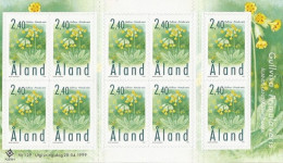 Aland Åland Finland 1999 Definitives Flowers Sheetlet Of 10 Stamps Mint - Blokken & Velletjes