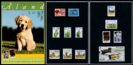 Aland Åland Finland 2001 Year Set Mint - Années Complètes