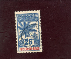 HAUT SENEGAL ET NIGER - TYPE PALMIER 25 CTS BLEU ( N°8 ) OBLITERE TTB - COTE 6 EUROS - Used Stamps