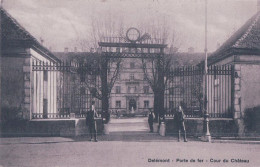 Delémont JU, Entrée Et Cour Du Château (9.10.1915) - Delémont