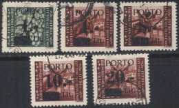 SLOVENIA - TRIESTE - ZONA B - LITORALE - PORTO - Sassone 1+2/II+3/II+4+5 - O - 1945 - Postage Due