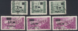 SLOVENIA - TRIESTE - ZONA B - LITORALE - PORTO - Sassone 8+9A+10+11+12+13 -  PODGRAD  KNEŽAK - 1945 - Portomarken