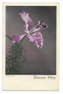 Carte Postale BONNE FETE FLEUR Orchidée - Fête Des Mères