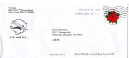 L65718 - USA - 2023 - "Global" '18 EF A LpBf ORLANDO FL -> Japan - Brieven En Documenten