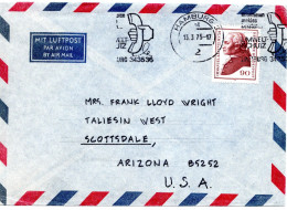 65727 - Bund - 1975 - 90Pfg Kant EF A LpBf HAMBURG - ... -> Scottsdale, AZ (USA) - Lettres & Documents