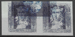 ERROR VARIETY MAGYAR Hungary  2 STAMP ESSAYS OF Szent Imre ROYAL PRINCE BY Endre Horvát IMPERF MAJOR  DOUBLE IMPRESSION - Varietà & Curiosità