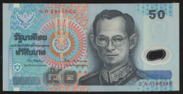 50 Baht Polymer Serie 15 Typ I Sign. 67 ...88 Thailand 1997 UNC - Thailand