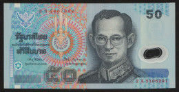 50 Baht Polymer Serie 15 Typ I Sign. 67 ...91 Thailand 1997 UNC - Thailand