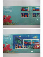 HONG KONG 2002 Corals Joint Issue Canada Marine Life  Stamp & S/S FDC - FDC