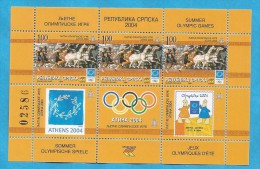 2004  308  BF- 11  OLYMPIADE   BOSNIA SERBA REPUBLIKA SRPSKA OLIMPIADI ATHENE  SPORT HORSES SERBISCHE   REPUBLIK   MNH - Summer 2004: Athens