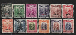 SARAWAK 1945 VALUES TO 50c SG 127/131,133/139 FINE USED Cat £33.95 - Sarawak (...-1963)