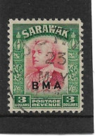 SARAWAK 1945 $3 SG 142 FINE USED Cat £100 - Sarawak (...-1963)