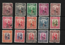 SARAWAK 1947 SET SG 150/164 FINE USED Cat £27 - Sarawak (...-1963)