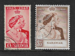 SARAWAK 1948 SILVER WEDDING SET FINE USED Cat £65+ - Sarawak (...-1963)