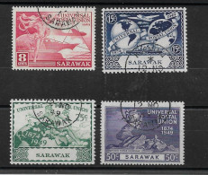 SARAWAK 1949 UPU SET SG 167/170 FINE USED Cat £11 - Sarawak (...-1963)