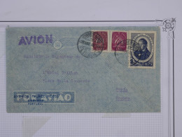 BR20  PORTUGAL BELLE LETTRE 1946 LISBOA A  PARIS .COLLECTION  HOTEL CRILLON++++AFF. PLAISANT+ - Cartas & Documentos