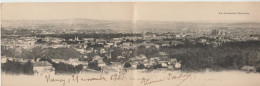 NANCY (54) Vue Générale (Carte Panoramique. Fermée 9x14cm  / Ouverte 9x28 Cm) - Nancy