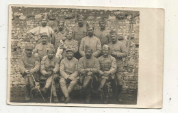 Cp, Carte Photo, Militaria , Militaires , Chien , 73 E , 344 E, 34 E, Vierge - Characters