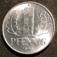RDA - ALLEMAGNE - GERMANY - 1 PFENNIG 1975 A - KM 8.1 - 1 Pfennig