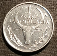 MADAGASCAR - 1 FRANC 1966 - KM 8 - Madagaskar