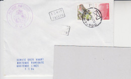 BELGIË - MARINE - REINE ASTRID (Eerste Overvaart OOSTENDE /RAMSGATE - 1/1/'94) - Letter Covers