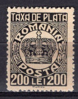 S2985 - ROMANIA ROUMANIE TAXE Yv N°97 * - Port Dû (Taxe)