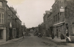 Real Photo Rue De Bretagne Hotel Du Pigeon Blanc Auto Station Service Pompe Essence - Gorron